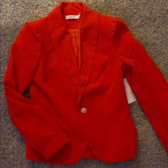 JustFab Jackets & Blazers - Red long sleeve blazer